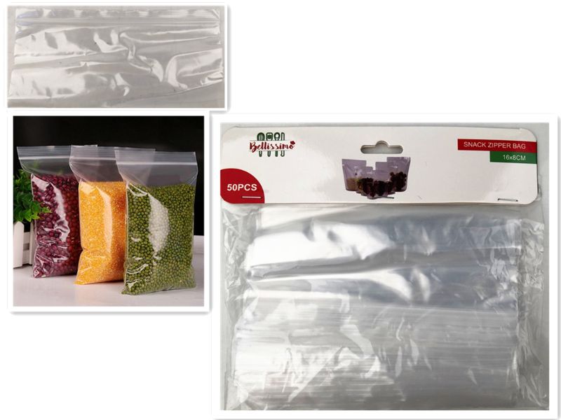 Snack Zipper Bag - 16 X 8cm (12 Packs)