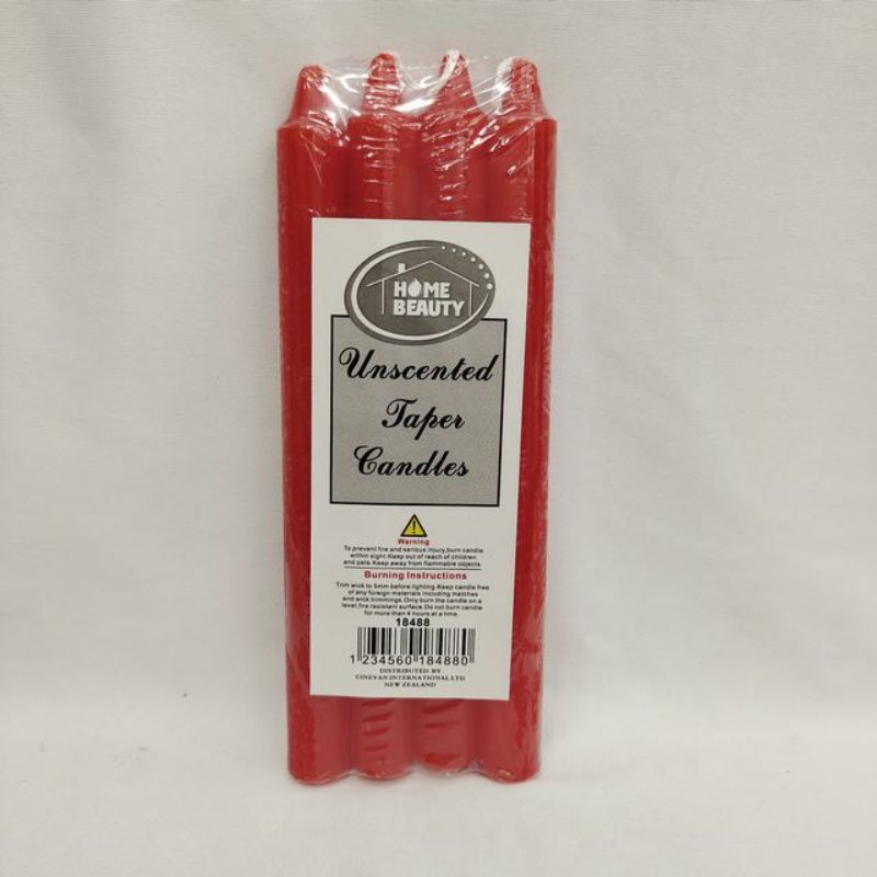 Candles - Unscented Red 40g (48pcs)