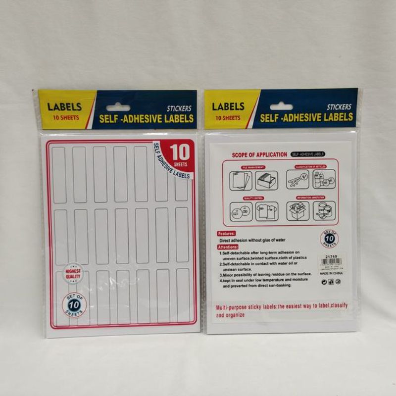 Label Stickers - 6.2 x 1.7cm (12 Packs)