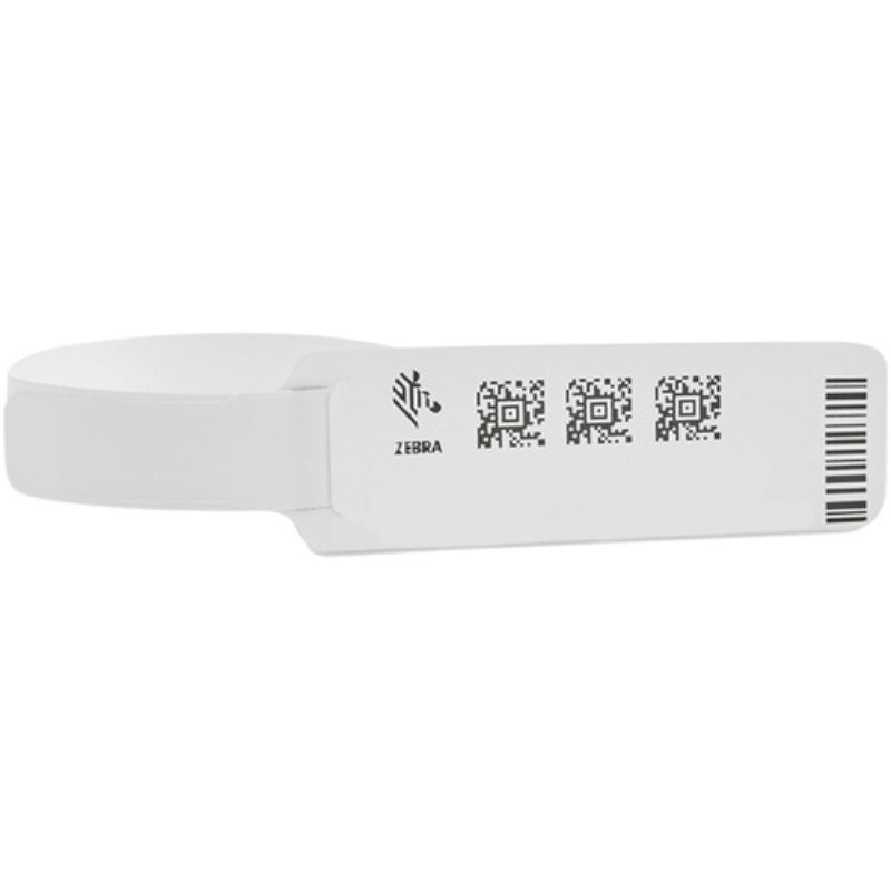Zebra Z-Band UltraSoft Wristband Cartridge Kit - Soft, Durable Patient ID Solution (White)
