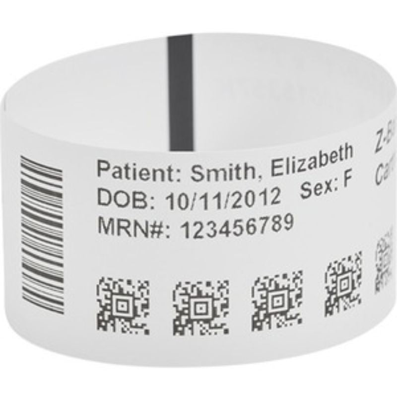 Zebra Z-Band UltraSoft Wristband Cartridge Kit - Soft, Durable Patient ID Solution (White)