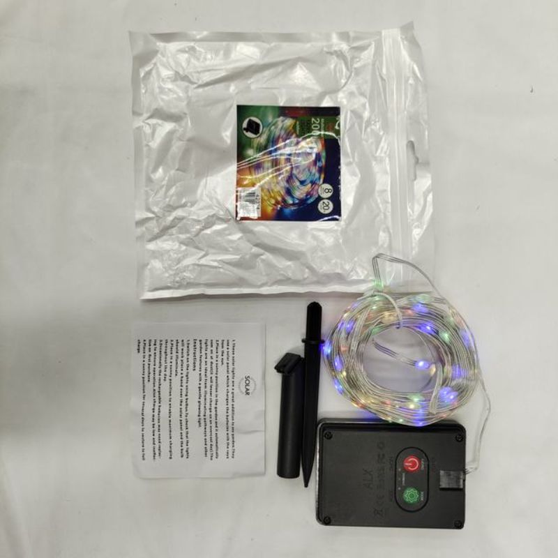 Christmas Lights - Solar 200 Heads 20m Color (Set of 6)