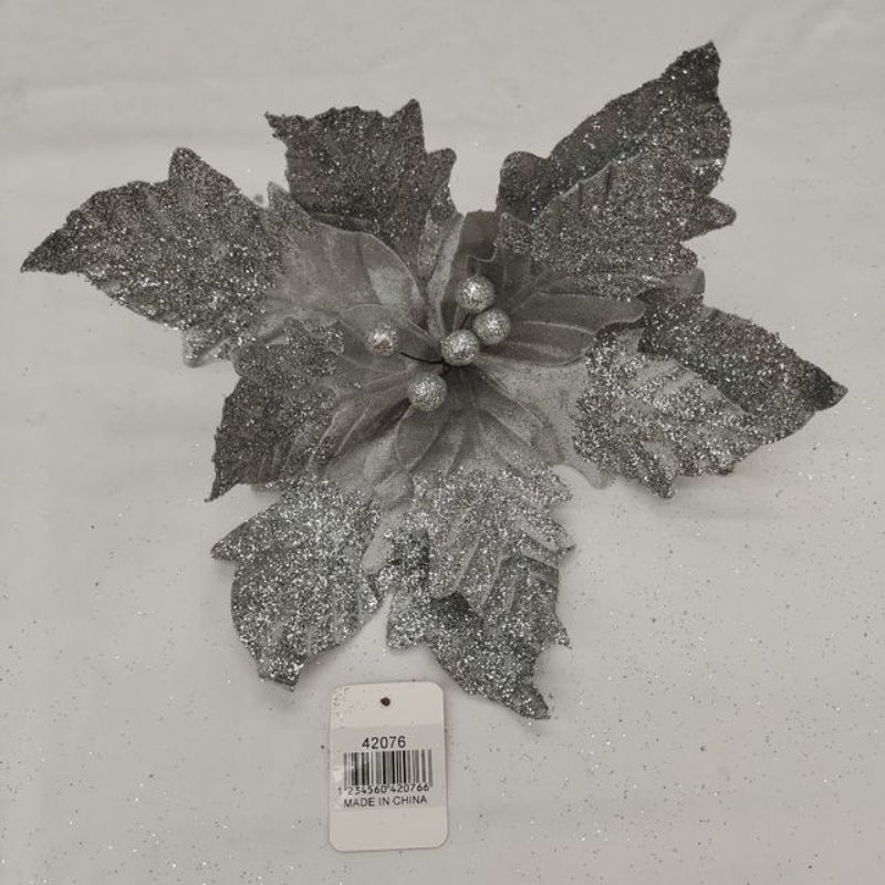 Christmas Garland - Silver 30cm (Set of 6)