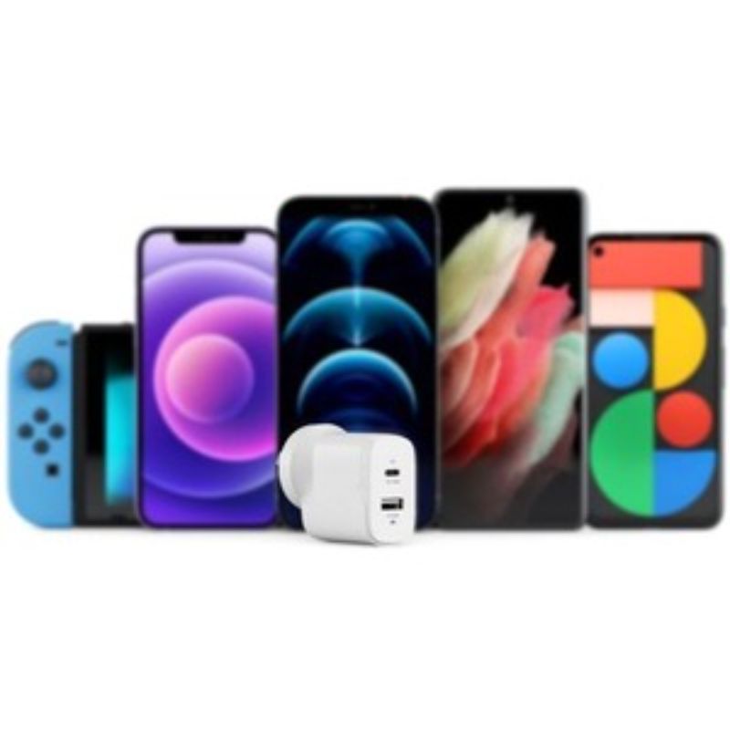 ALOGIC 32W GaN Charger - Fast USB-C (20W) & USB-A (12W) for Smartphones & Laptops