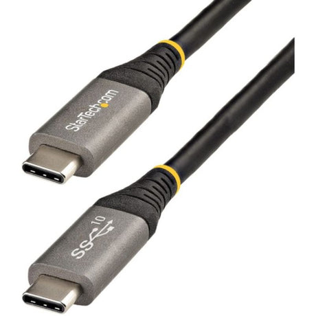 StarTech.com 1m USB-C 10 Gbps Cable for fast data transfer, charging, and 8K video output, compatible with USB Type-C devices.