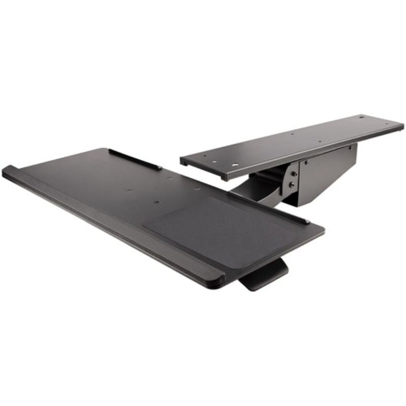 StarTech.com Ergonomic Keyboard Mouse Tray - Adjustable Height & Tilt - Black - Space-Saving Design