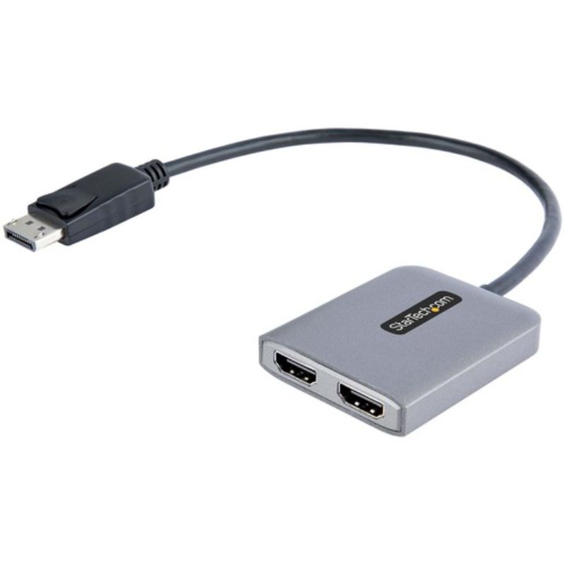 StarTech DP to Dual HDMI MST Hub enabling two 4K 60Hz displays for seamless multitasking and professional workflows.