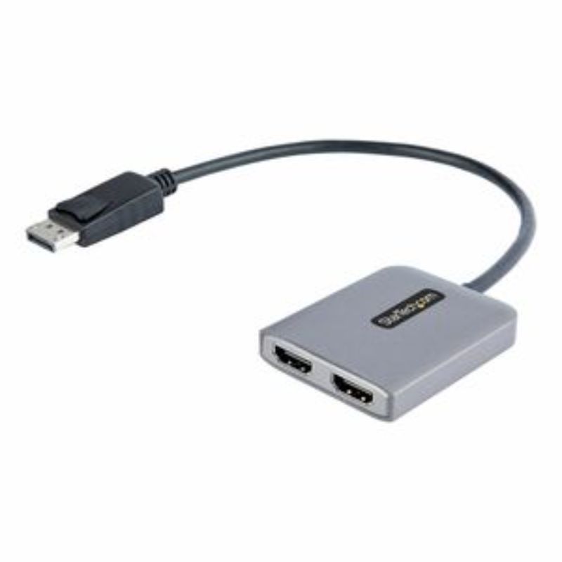 StarTech DP to Dual HDMI MST Hub enables dual 4K 60Hz displays for seamless multitasking on Windows devices.