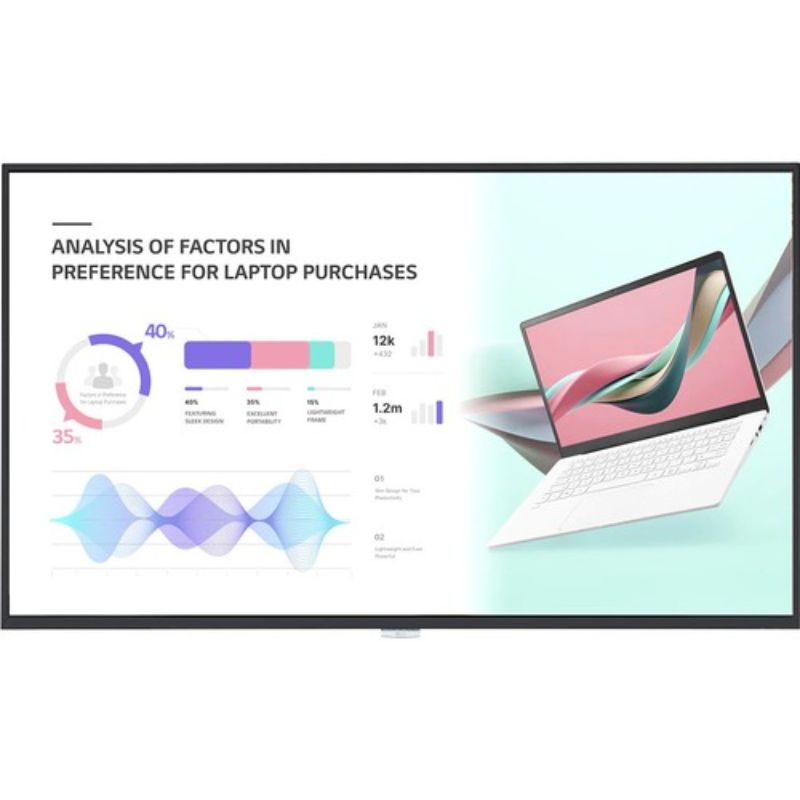 LG 65UH5J-H 65" 4K Ultra HD Digital Signage Display - IP5x Dust-Proof with webOS Platform
