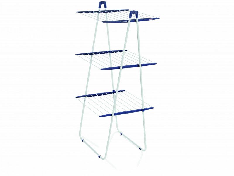 Leifheit Pegasus Tower Dryer 190 with 19m drying space, perfect for compact spaces and efficient laundry drying.