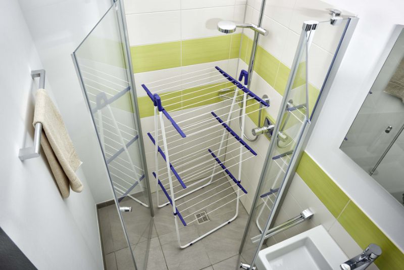 Leifheit Pegasus Tower Dryer 190 with 19 meters drying space, compact design for indoor use, and rustproof construction.