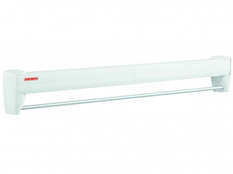 Leifheit Telegant 70 wall dryer with 3.6m drying length, space-saving design, and durable aluminum construction.