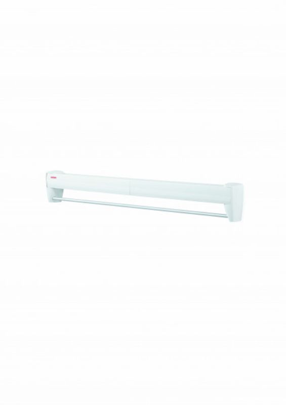 Leifheit Telegant 70 wall dryer, space-saving with 3.6m drying length, durable aluminum, and dual use as towel rail.