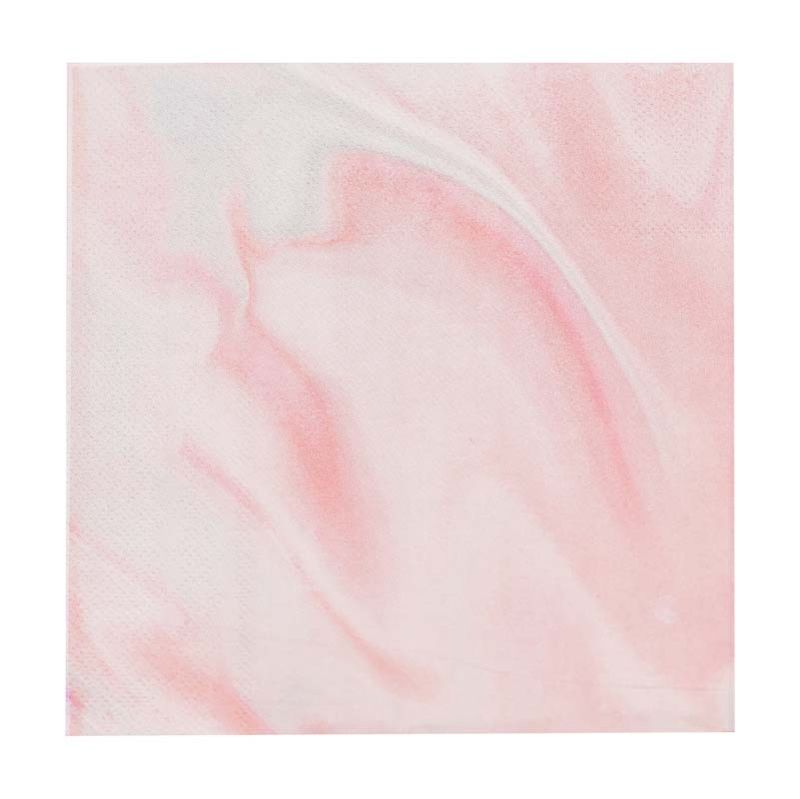 Mix it Up - Pink Marble Print Paper Napkins
