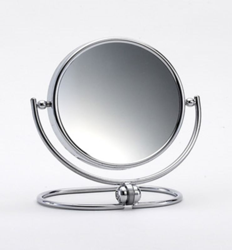 Metal Folding Mirror Chrome - Handle Stand