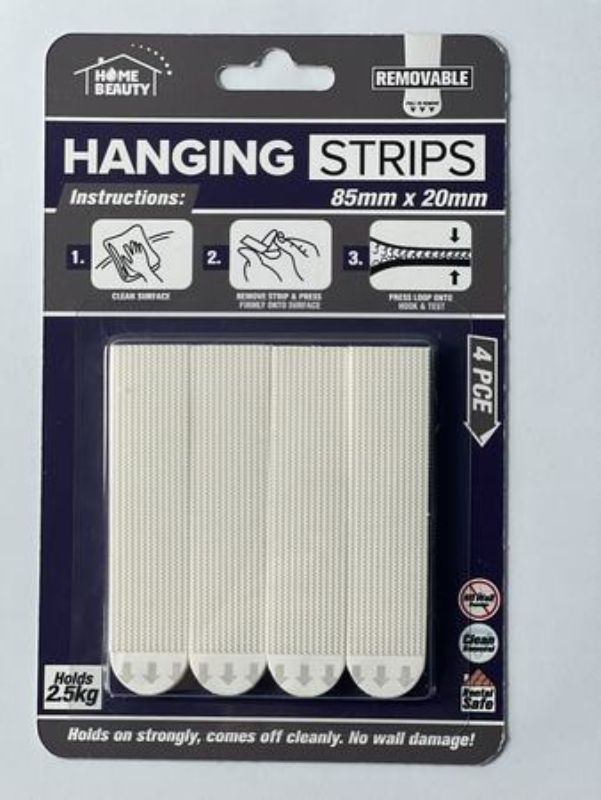 4set Picture Tape Removable - Holds 2.5kg (12 Packs)