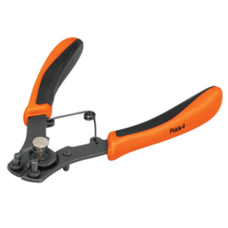 Combination circlip plier set with bent and straight tips for internal/external rings, featuring a comfort grip handle.