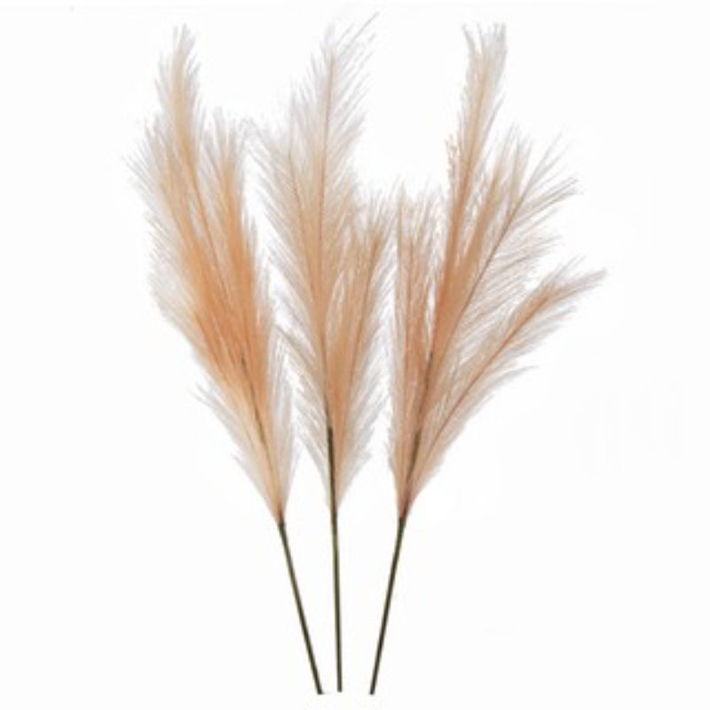 ARTIFICIAL PAMPAS GRASS - x 3 BRANCHES BLUSH (80cm)
