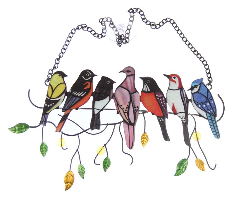 Ornament - 7 Sitting Birds