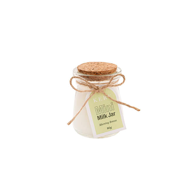 Scented Candle Mini Milk Jar Morning Breeze