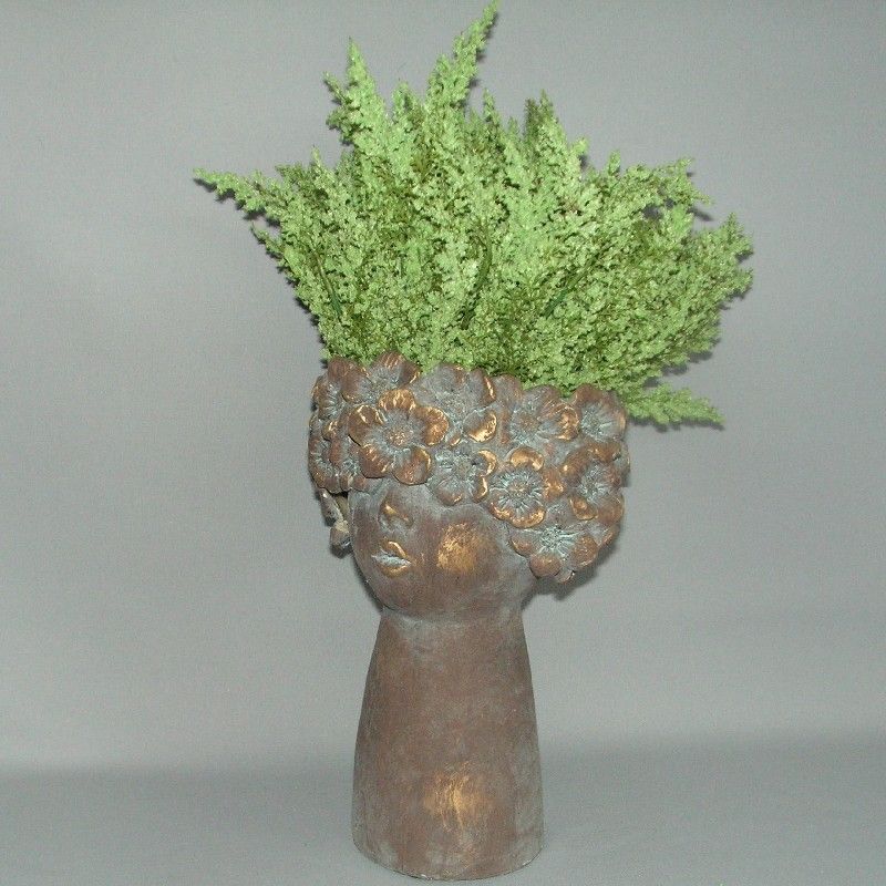 Planter Head - V/BRONZE Boy (28cm)
