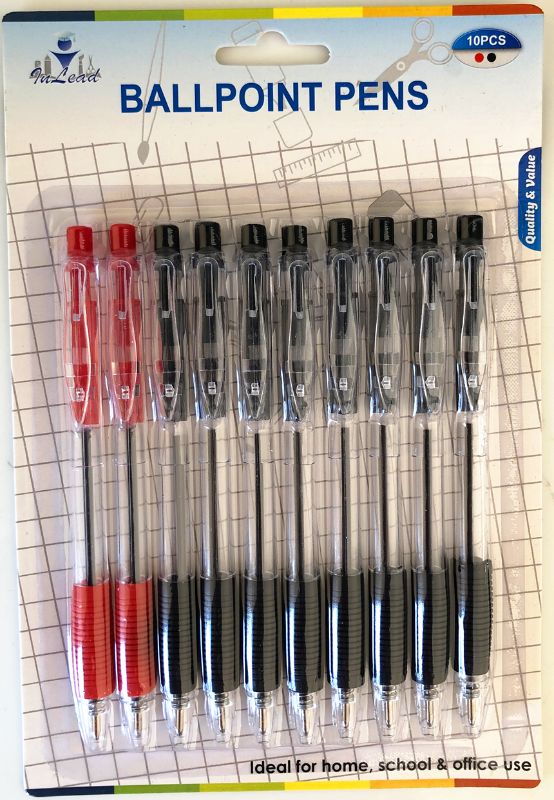 BALLPOINT PENS - 13.5CM (12 Packs)