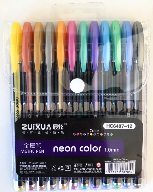 GEL PEN Set - METALLIC (6 Sets)