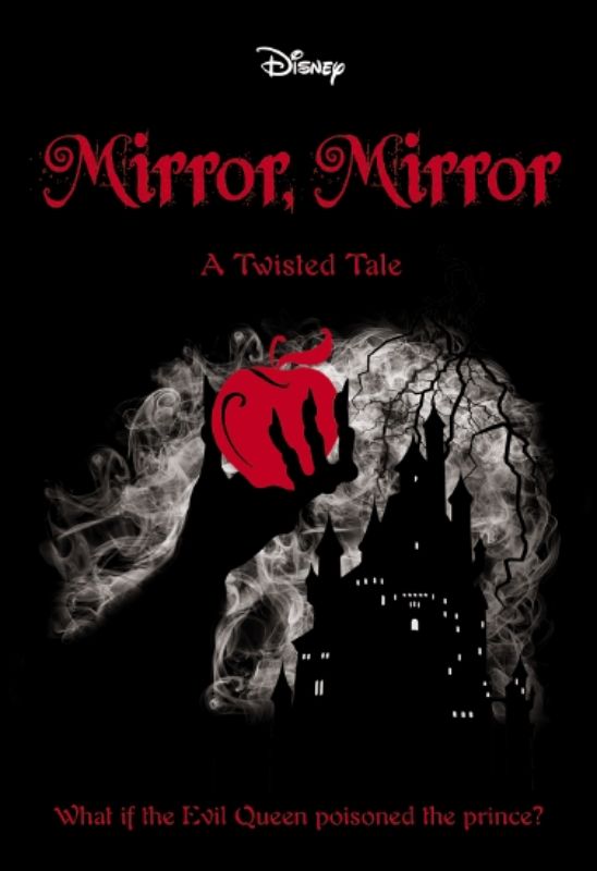 A paperback novel 'Mirror, Mirror' that reimagines Snow White's quest against her evil stepmother, the Queen.