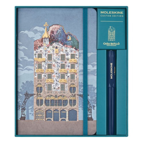 Moleskine LE Notebook Large + Cahier NB Large + Kaweco Rollerball Pen Casa Batll