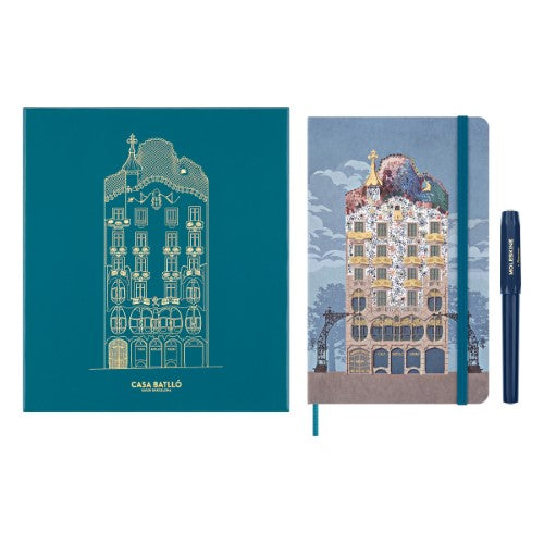Moleskine LE Notebook Large + Cahier NB Large + Kaweco Rollerball Pen Casa Batll