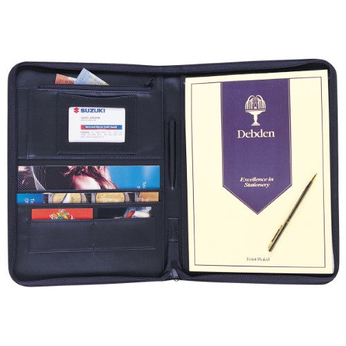 Debden Compendium Portfolio A4 Zippered PU Black