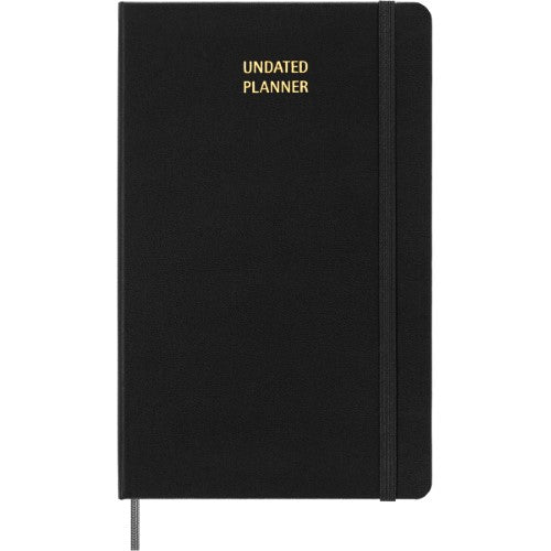 Moleskine Undated Planner Weekly + Notes Large Black