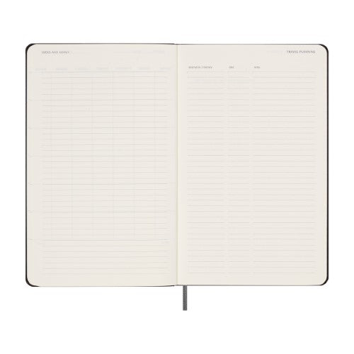 Moleskine Undated Planner Weekly + Notes Large Black