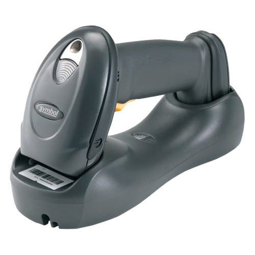 Zebra CR0078-SC10007WR cradle for Motorola DS6878, Bluetooth charging base in sleek black design for efficient scanning.