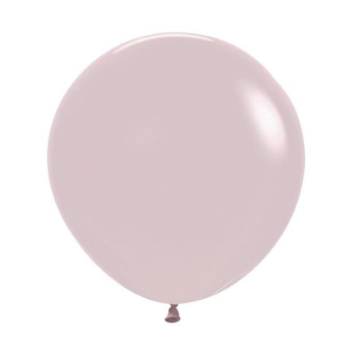 Pack of 10 Sempertex 60cm Pastel Dusk Rose Latex Balloons, perfect for elegant celebrations and decorative displays.