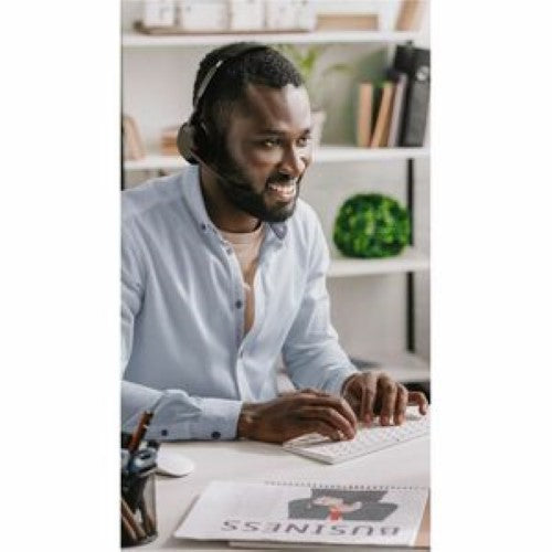 Jabra Evolve 2 55 Link 380a MS Mono Headset - Wireless Bluetooth Headphone with ANC & Noise-Canceling Mic