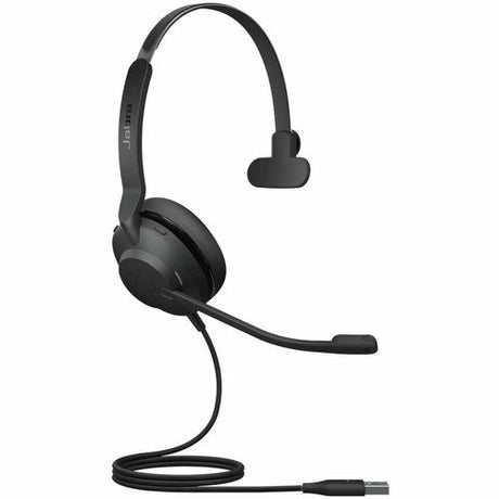 Jabra Evolve 2 30 SE Mono Headset with USB-A for clear audio, noise isolation, and comfort during virtual work calls.