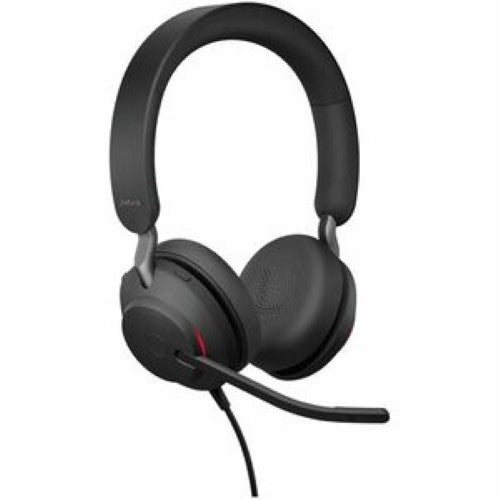 Jabra Evolve 2 40 SE USB-A MS Stereo Headset for premium audio in professional calls and meetings with noise cancellation.