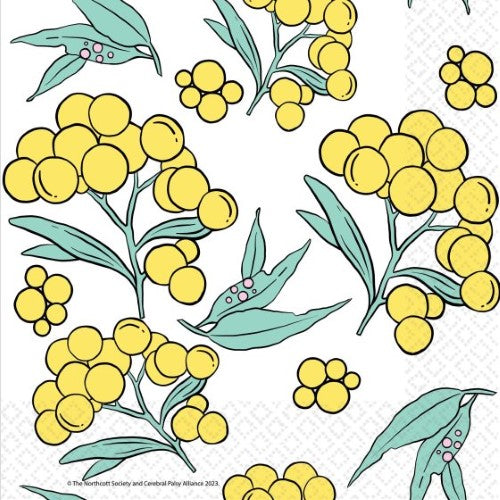 Pack of 16 eco-friendly May Gibbs Lunch Napkins featuring whimsical designs, perfect for elevating any meal or gathering.