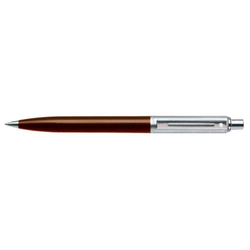 SHEAFFER SENTINEL COFFEE CHROME + CHROME PT BALLPOINT PEN HANG SELL