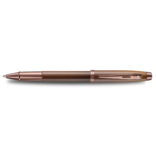 SHEAFFER 100 COFFEE W SHINY PVD TRIM ROLLERBALL