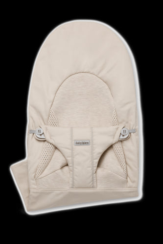 BABY BJORN BOUNCER SOFT COVER TRI-FABRIC LIGHT BEIG