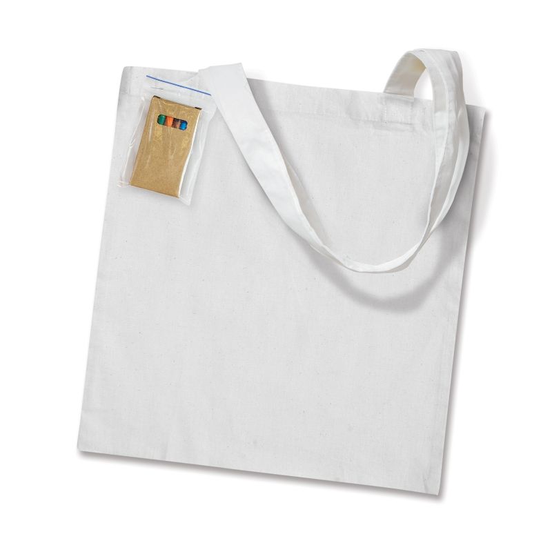 Sonnet Colouring Tote Bag - 41cm White (Set of 5)