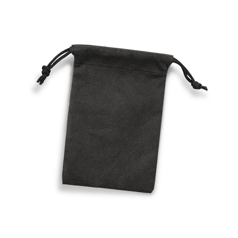 Drawstring Gift Bag - Small 18.5cm Black (Set of 10)