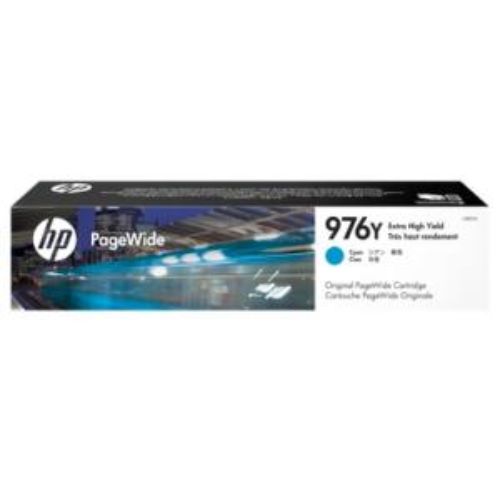 HP 976Y Cyan Ink Cartridge - Extra High Yield for PageWide Printers - 13000 Pages
