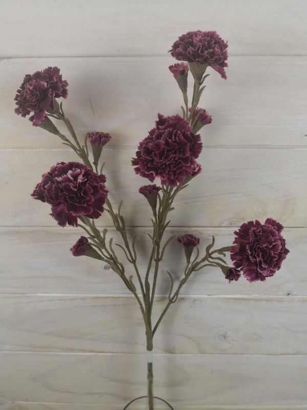 Artificial Carnation Spray (Purple)