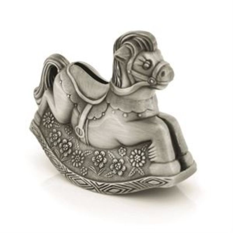 Money Bank - Pewter Plate Rocking Horse (10cm)