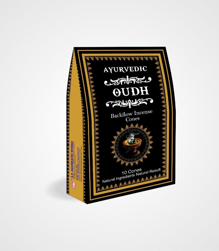 Ayurvedic BACKFLOW CONES - OUDH (Box of 12 Packets)