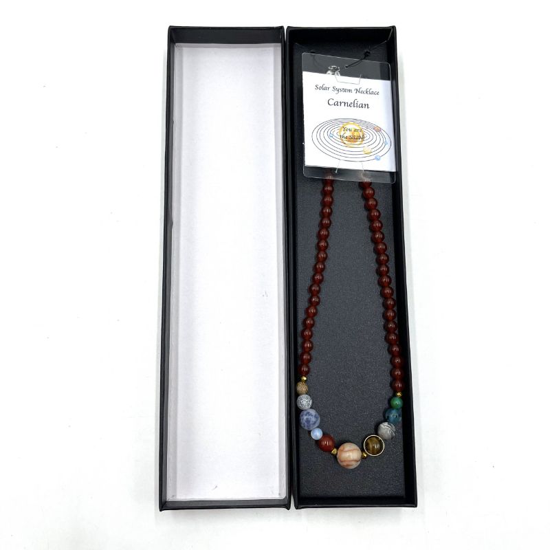 Solar System Necklace -Carnelian