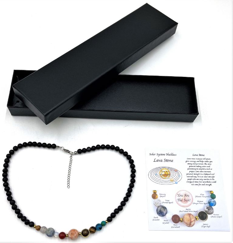 Solar System Necklace - Lavastone